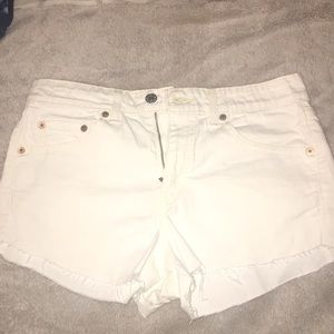 White Jean Shorts LEVIS